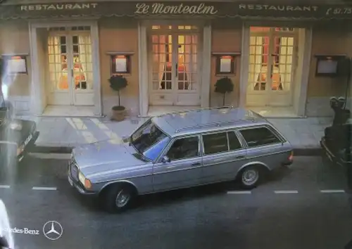 Mercedes-Benz 280 T-Model 1982 Original Werbeplakat (0335)