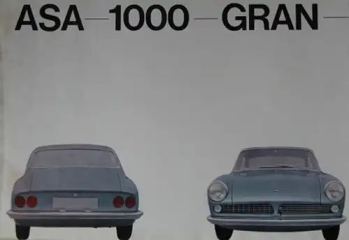 ASA Bertone Coupe 1000 GT Modellprogramm 1962 Automobilprospekt (5458)