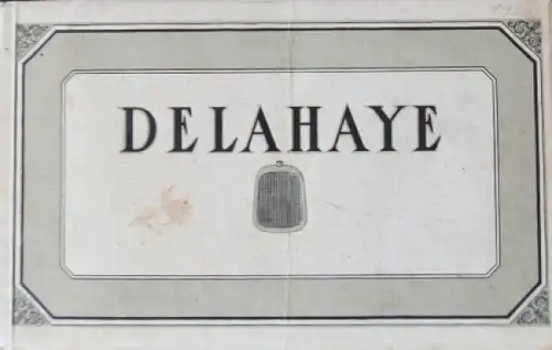 Delahaye Modellprogramm 1922 Automobilprospekt (5451)