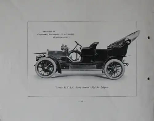 Stella Automobiles Modellprogramm 1910 Automobilprospekt (5401)