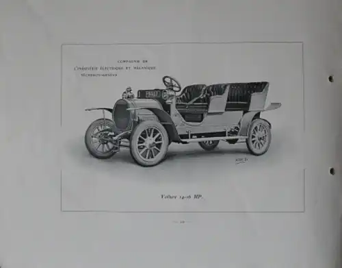 Stella Automobiles Modellprogramm 1910 Automobilprospekt (5401)