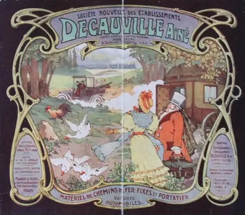 Decauville Aine Modellprogramm 1907 Automobilprospekt (5414)