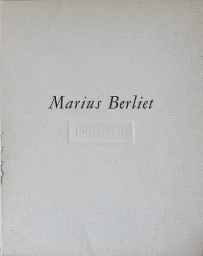 Berliet "L'homme et son Oeuvre 1866-1949" Berliet-Fahrzeug-Historie 1950 (5426)