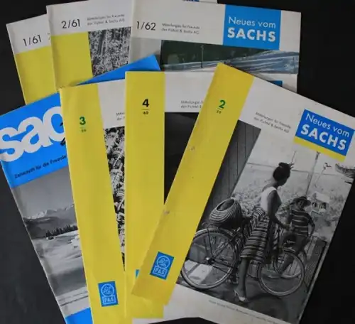 "Neues vom Sachs" Fichtel + Sachs Magazin 1959/61 sieben Ausgaben (5567)