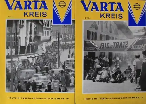 Varta "Varta Kreis" Firmenmagazin 1961-64 fünf Ausgaben (5555)