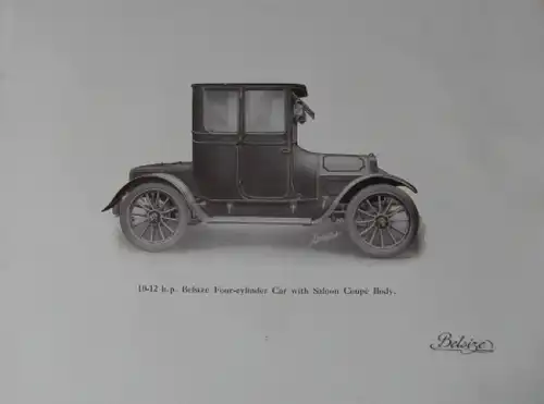 Belsize Cars Modellprogramm 1914 Automobilprospekt (5542)