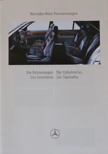 Mercedes-Benz Personenwagen Polsterung 1993 Automobilprospekt (5364)