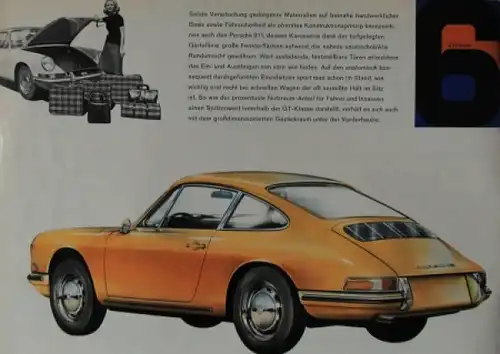 Porsche 911 Modellprogramm 1964 Automobilprospekt (5656)