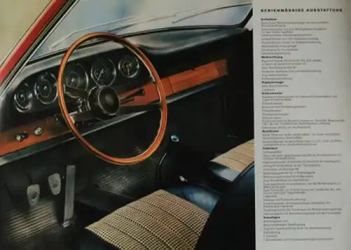 Porsche 911 Modellprogramm 1964 Automobilprospekt (5656)