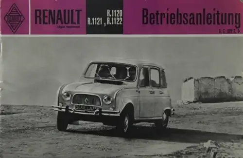 Renault 4 R.1120 Betriebsanleitung 1962 (5682)