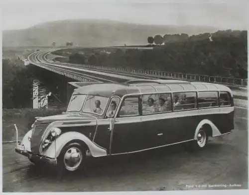 Ford V8 Harmening Panoramabus Modellprogramm 1950 Bus-Angebotsmappe (5760)