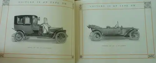De Dion Bouton Voiture de Ville Modellprogramm 1912 Automobilprospekt (5778)