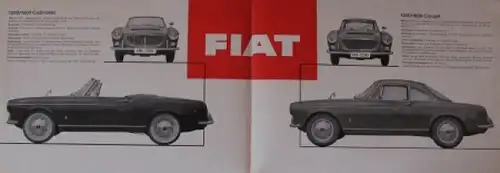 Fiat Sondermodelle Bianchi Vigniale Coupe 1963 Automobilprospekt (5829)