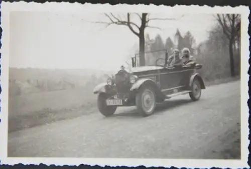 Hanomag Kleinwagen Cabriolet 1928 Originalfoto (0694)