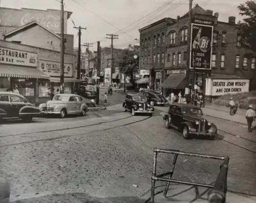 Chevrolet verschiedene Modelle in Pittsburg 1938 Originalfoto (0731)