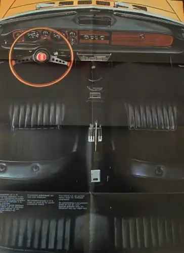 Fiat 124 Sport Spider Modellprogramm  1971 Automobilprospekt (6091)