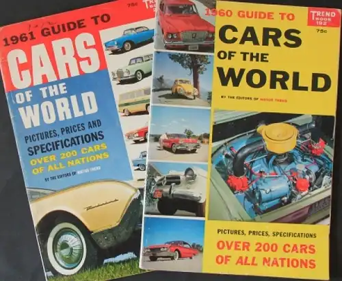 "Guide to Cars of the world" zwei Automobil-Jahrbücher 1960/61 (6097)