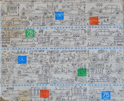Mercedes-Benz Zinnmodelle 1961 "75 Jahre Mercedes" in Originalschachtel (6189)