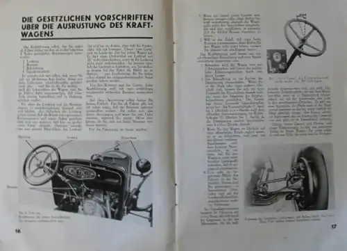 Schur "Der Weg zum Führerschein" Fahrzeugtechnik 1930 (6250)