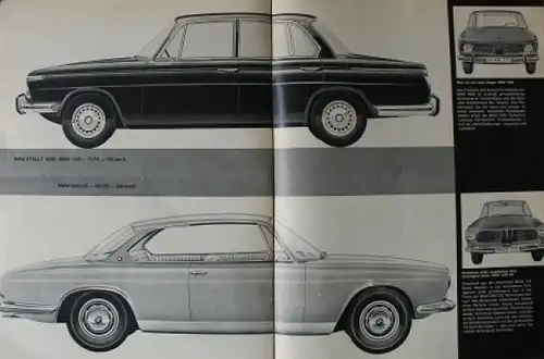 BMW Modellprogramm 1961 "Mehr denn je..." Automobilprospekt (6309)