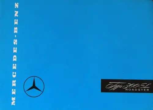 Mercedes-Benz 300 SL Roadster Modellprogramm 1958 Automobilprospekt (6480)