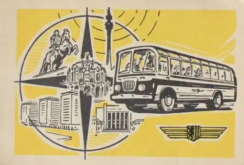 Busfahrkarte für die VEB Verkehrsbetriebe Dresden 1981 (6417)