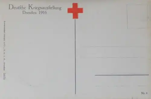 Fokker Flugzeug von Max Immelmann 1916 "Deutsche Kriegsausstellung" Postkarte (6491)