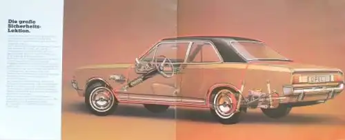 Opel Commodore Modellprogramm 1969 "Opel hat die Maßstäbe verändert" Automobilprospekt (6575)