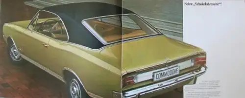 Opel Commodore Modellprogramm 1969 "Opel hat die Maßstäbe verändert" Automobilprospekt (6575)