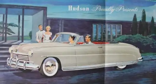 Hudson Convertible Brougham Modellprogramm 1948 Automobilprospekt (6737)