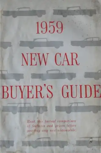 Ford Mercury Modellprogramm 1959 "New Car Buyer's Guide" Automobilprospekt (6720)