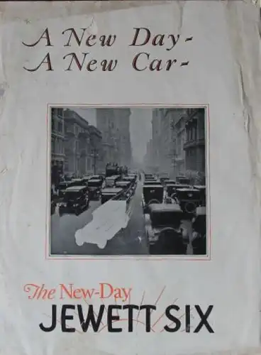 Jewett Six Modellprogramm 1923 "A new day" Automobilprospekt (6767)