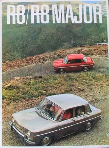 Renault 8 Major Modellprogramm 1965 Automobilprospekt (6907)