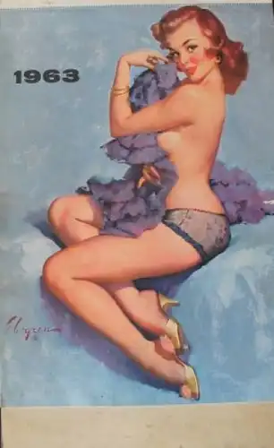 Brown & Bigelow Pin-up Jahreskalender 1963 Gil Elvgren (6922)