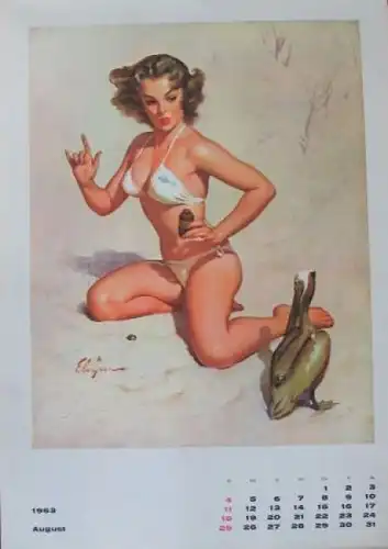 Brown & Bigelow Pin-up Jahreskalender 1963 Gil Elvgren (6922)