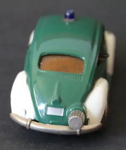 Schuco Micro-Racer Volkswagen Käfer Polizei 1965 Metallmodell mit Friktionsantrieb (6858)