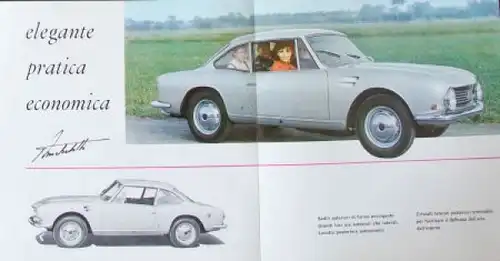 OSI 1200 Coupe Modellprogramm 1965 Automobilprospekt (6974)