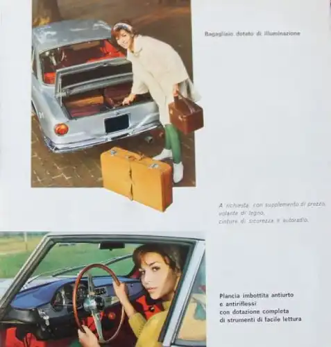 OSI 1200 Coupe Modellprogramm 1965 Automobilprospekt (6974)