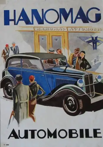 Hanomag Modellprogramm 1928 Automobilprospekt (7419)