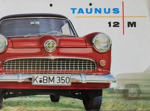 Ford Taunus 12 M Modellprogramm 1955 Automobilprospekt (7105)