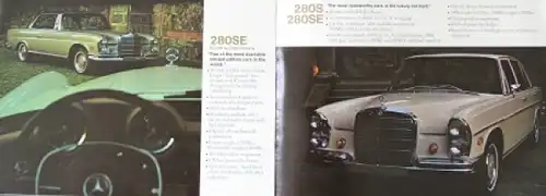 Mercedes-Benz Modellprogramm USA 1969 Automobilprospekt (7534)