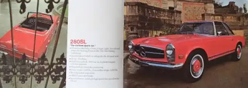 Mercedes-Benz Modellprogramm USA 1969 Automobilprospekt (7534)