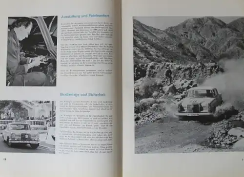 Mercedes-Benz Modellprogramm 1965 Automobilprospekt (7530)