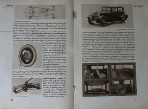 Mercedes-Benz 170 Modellprogramm 1931 "Der neue Mercedes" Automobilprospekt (7511)