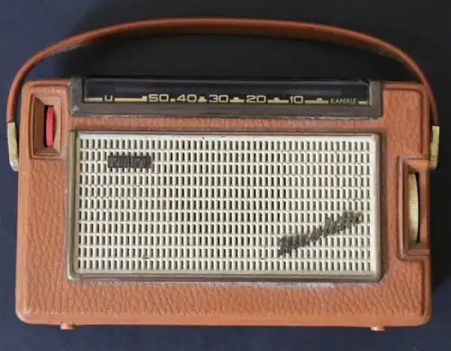 Philips Nicolette 222 Reise-Kofferradio 1962 mit Batteriebetrieb (7662)