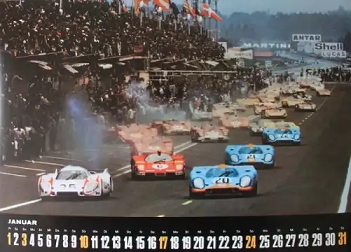 Shell Motorsport "Der große Shell-Rennsportkalender" Jahreskalender 1971 (7681)