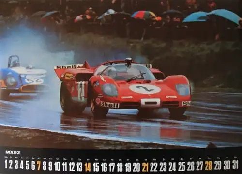 Shell Motorsport "Der große Shell-Rennsportkalender" Jahreskalender 1971 (7681)