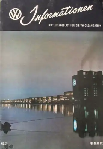 "Volkswagen Informationen" Mitteilungsblatt 1955 VW-Magazin (7835)