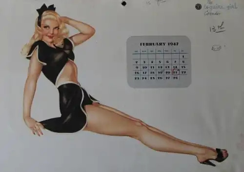 Esquire Pin-up Jahreskalender 1947 Alberto Vargas (7894)