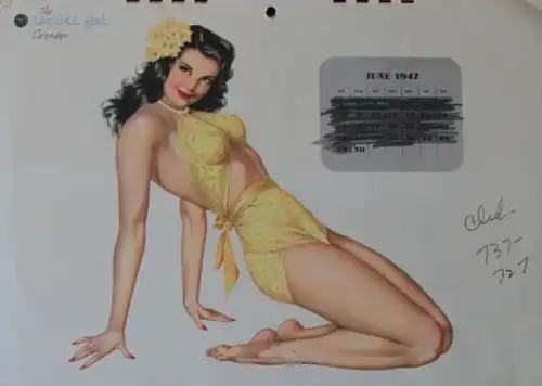 Esquire Pin-up Jahreskalender 1947 Alberto Vargas Motive (7894)